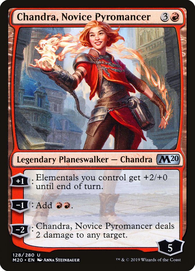 Chandra, piromante novato [Conjunto básico 2020] 