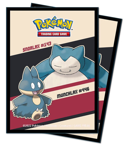 Ultra PRO: Fundas estándar de 65 quilates - Pokémon (Snorlax y Munchlax) 