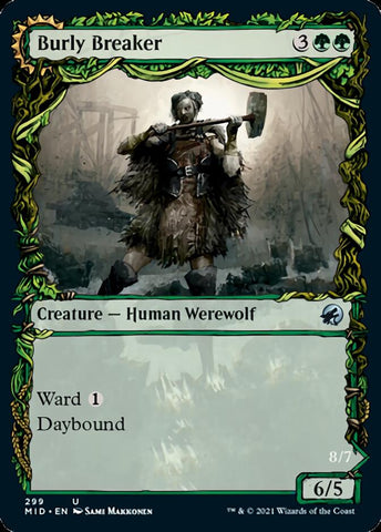 Burly Breaker // Demolisher Dire-Strain (Showcase Equinox) [Innistrad: Midnight Hunt] 