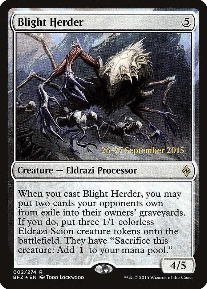 Blight Herder [Promociones de presentación de Battle for Zendikar] 