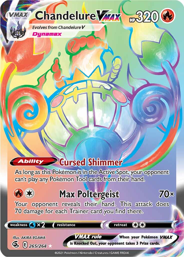 Chandelure VMAX (265/264) [Espada y escudo: Golpe de fusión] 