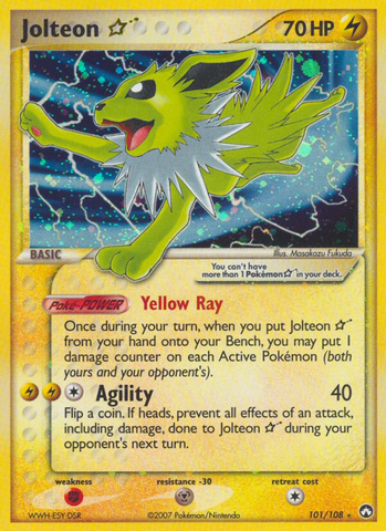 Estrella Jolteon (101/108) [EX: Guardianes del poder] 