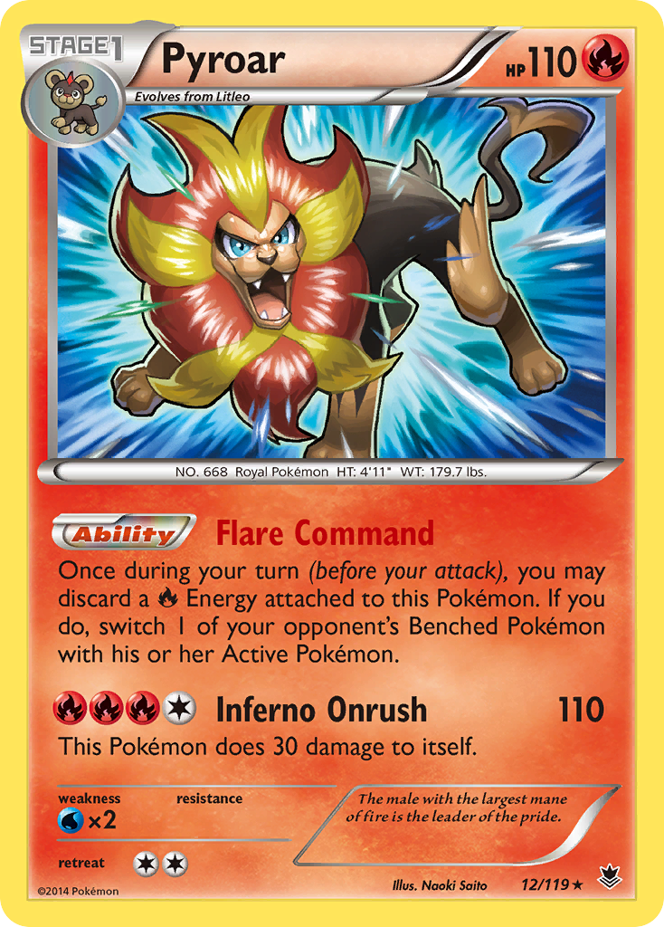 Pyroar (12/119) [XY: Fuerzas fantasma] 