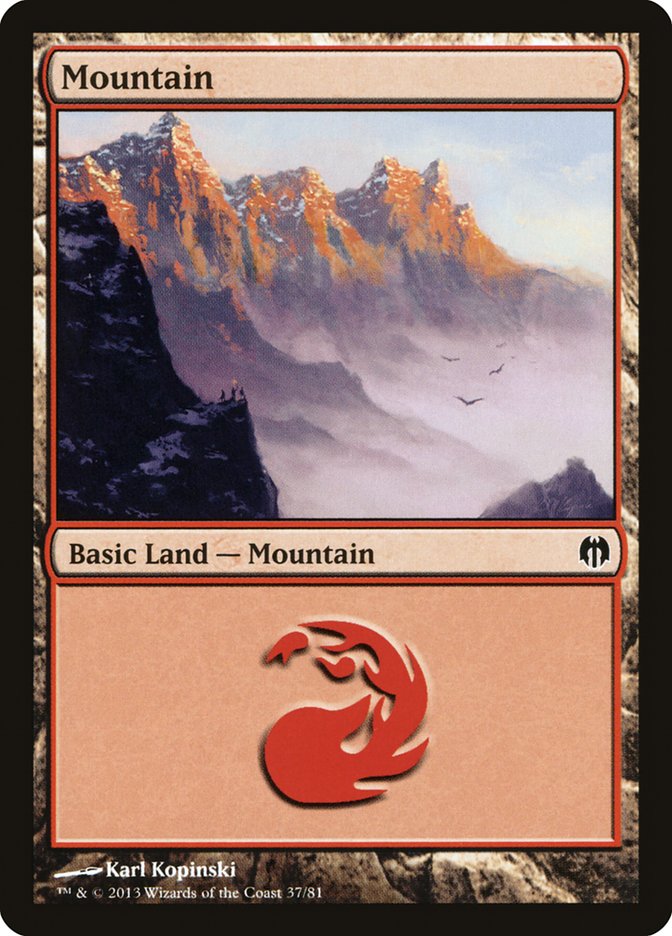 Montaña (37) [Mazos de duelo: Héroes contra monstruos] 