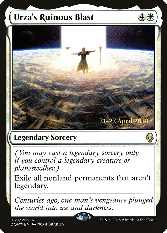La explosión ruinosa de Urza [Promociones de presentación de Dominaria] 