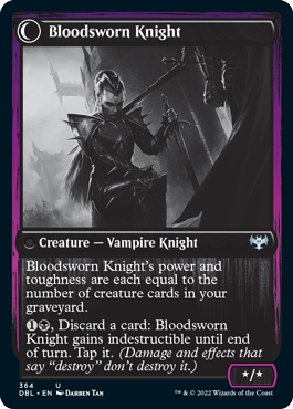 Escudero jurado de sangre // Caballero jurado de sangre [Innistrad: función doble] 