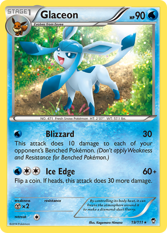 Glaceon (19/111) [XY: Puños furiosos]