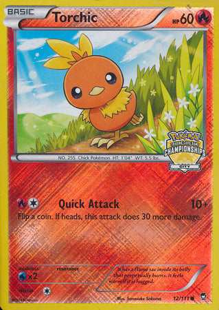 Torchic (12/111) (Promoción del campeonato de la ciudad) [XY: Puños furiosos] 