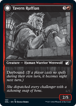 Tavern Ruffian // Tavern Smasher [Innistrad: función doble] 