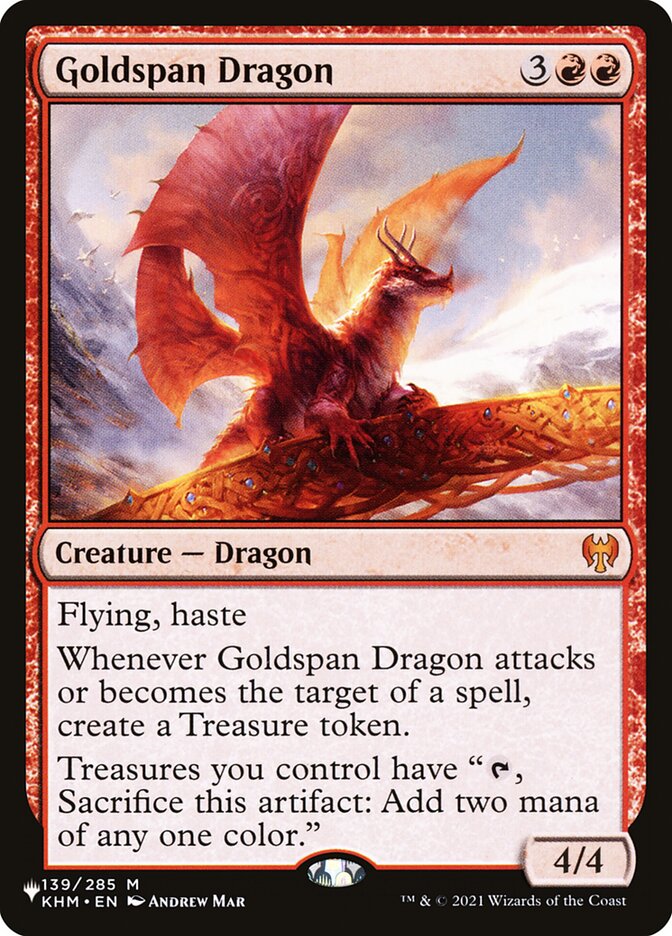 Dragón Goldspan [La lista] 