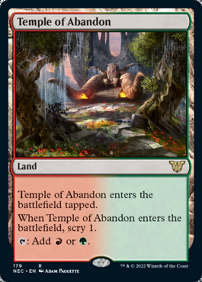 Templo del Abandono [Kamigawa: Comandante de la Dinastía Neón] 