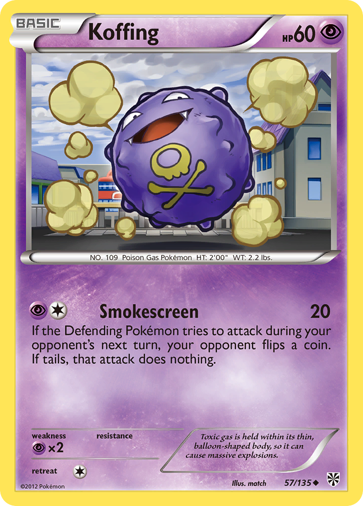 Koffing (57/135) [Blanco y negro: Tormenta de plasma] 
