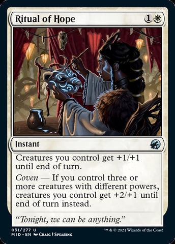 Ritual de la esperanza [Innistrad: Caza de medianoche] 