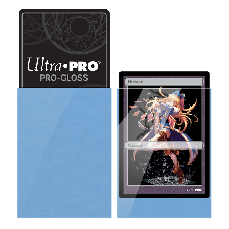 Ultra PRO: Fundas pequeñas de 60 ct - PRO-Gloss (Azul claro) 