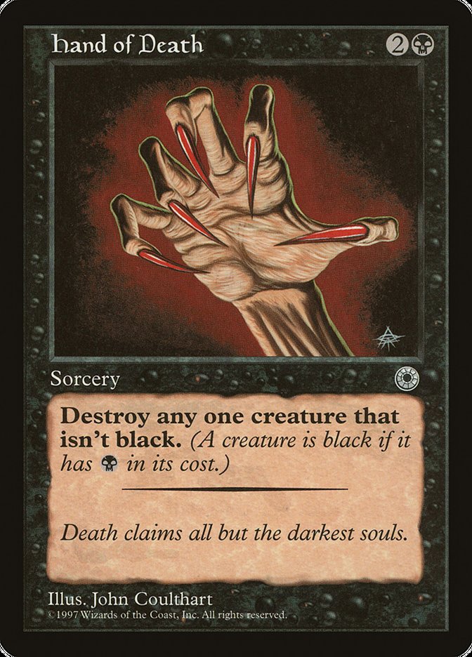 Mano de la Muerte (Con explicación del color de la criatura) [Portal] 
