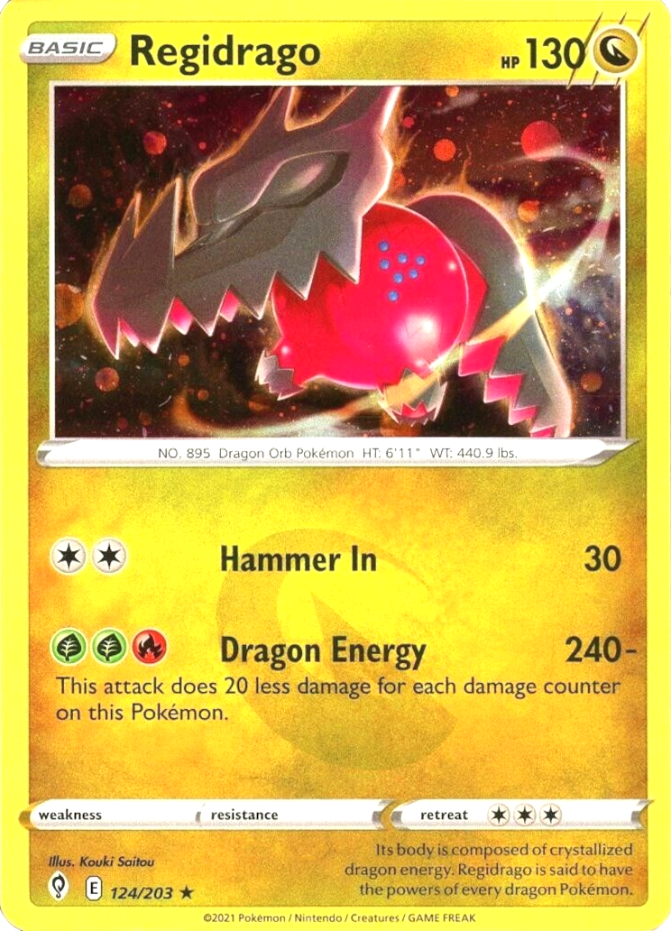 Regidrago (124/203) (Cosmos Holo) [Espada y escudo: cielos en evolución] 