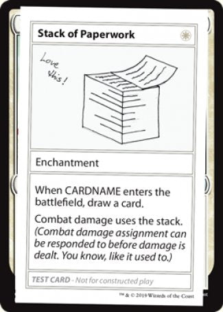 Pila de papeleo (edición 2021) [Tarjetas de prueba de juego Mystery Booster] 