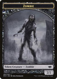 Zombi // Ficha de doble cara de Golem [Fichas de horizontes modernos] 