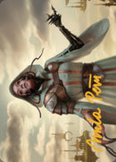 Tarjeta de arte misionero pirexiano (firma estampada en oro) [Serie de arte Dominaria United] 