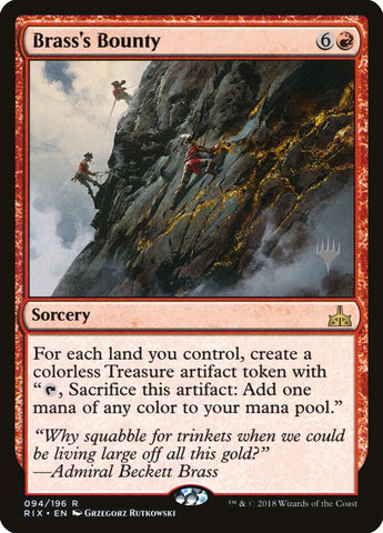 Brass's Bounty (Paquete promocional) [Rivals of Ixalan Promos] 