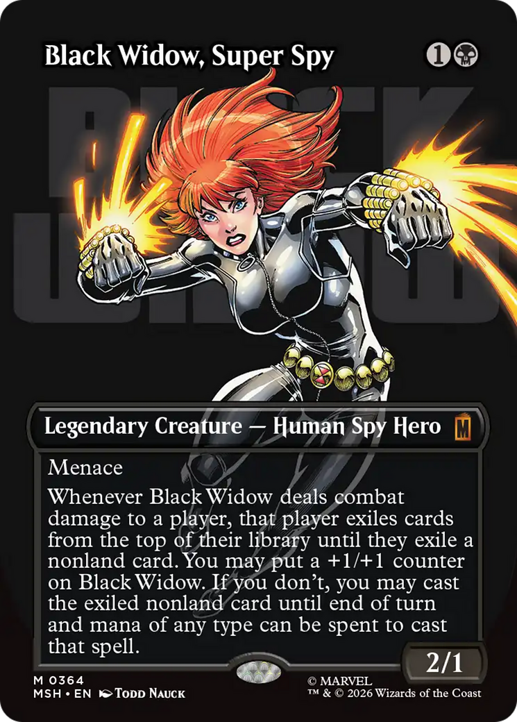 Black Widow, Super Spy (Borderless) (0364) [Marvel Super Heroes]