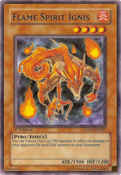 Espíritu de Llama Ignis [LODT-EN087] Raro 