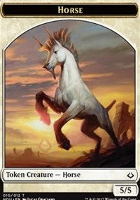 Caballo // Ficha de doble cara zombi [Fichas de la hora de la devastación] 