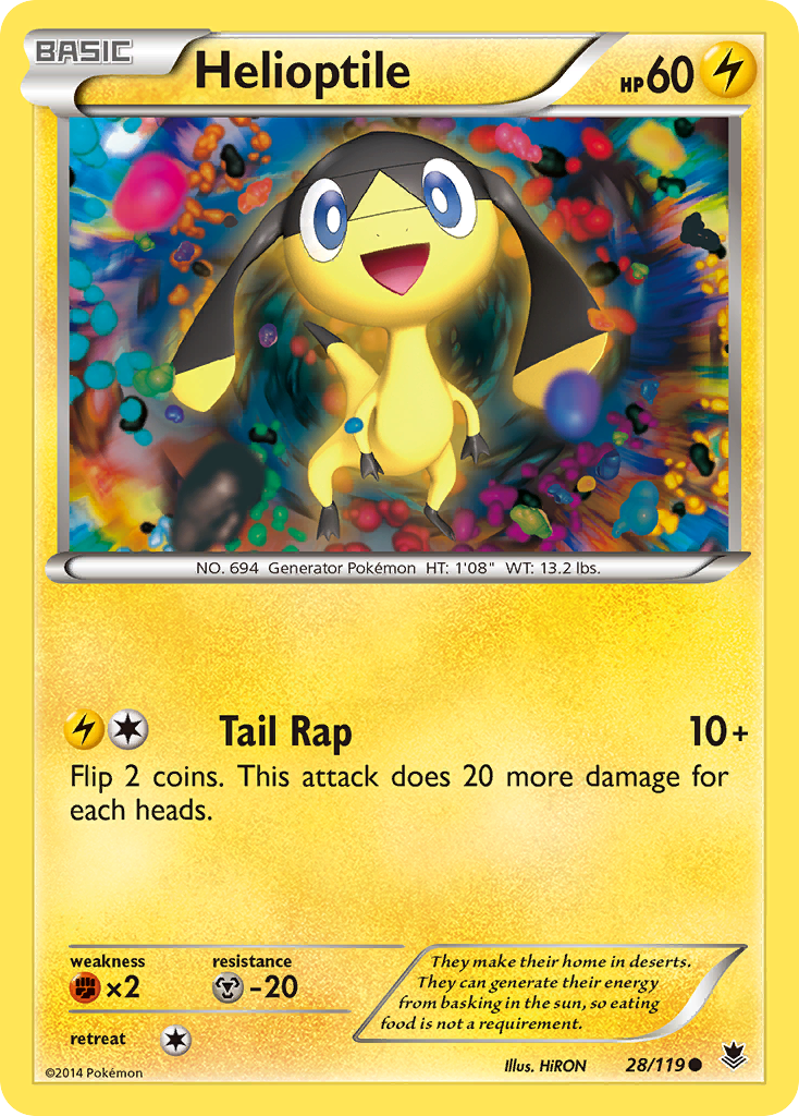 Helioptile (28/119) [XY: Fuerzas fantasma] 