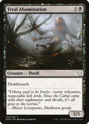 Abominación salvaje [Dominaria] 