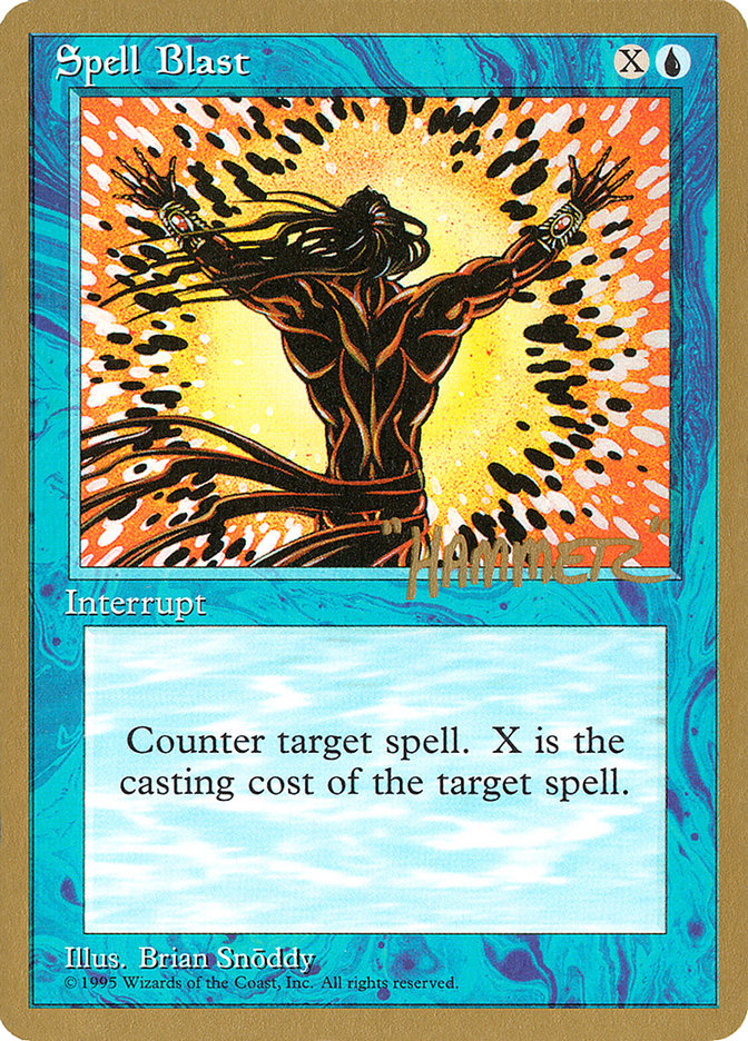 Spell Blast (Shawn "Hammer" Regnier) [Conjunto de coleccionista del Pro Tour] 