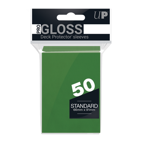 Ultra PRO: Fundas estándar de 50 ct - PRO-Gloss (verde) 