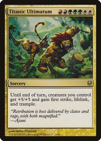 Titanic Ultimatum [Mazos de duelo: Ajani contra Nicol Bolas] 