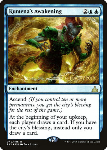 El despertar de Kumena [Promociones de presentación de Rivales de Ixalan] 