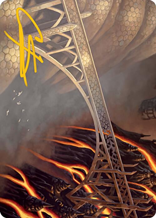 Tarjeta artística de Rustvale Bridge (firma estampada en oro) [Serie de arte Modern Horizons 2] 