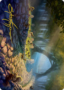Tarjeta de arte Squirrel Sanctuary (firma estampada en oro) [Serie de arte Modern Horizons 2] 