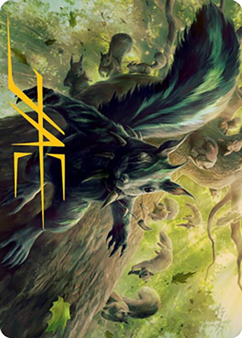 Chatterfang, tarjeta de arte general de ardilla (68) (firma estampada en oro) [Serie de arte Modern Horizons 2] 