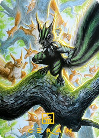 Chatterfang, tarjeta de arte general de ardilla (67) (firma estampada en oro) [Serie de arte Modern Horizons 2] 