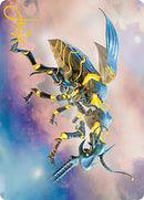 Tarjeta artística de Zabaz, the Glimmerwasp (firma con sello dorado) [Serie de arte Modern Horizons 2] 