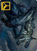 Tarjeta de arte Necrogoyf (firma estampada en oro) [Serie de arte Modern Horizons 2] 