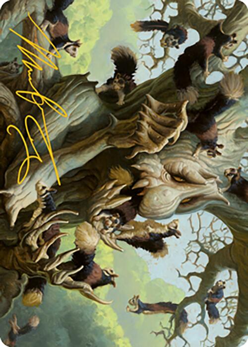 Tarjeta artística Scurry Oak (firma estampada en oro) [Serie de arte Modern Horizons 2] 