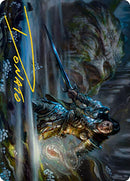 Tarjeta de arte Carth the Lion (firma estampada en oro) [Serie de arte Modern Horizons 2] 