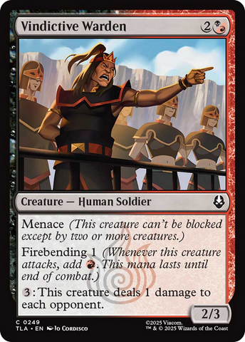 Vindictive Warden [Avatar: The Last Airbender]