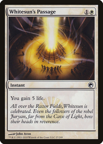 El paso del Sol Blanco [Cicatrices de Mirrodin] 