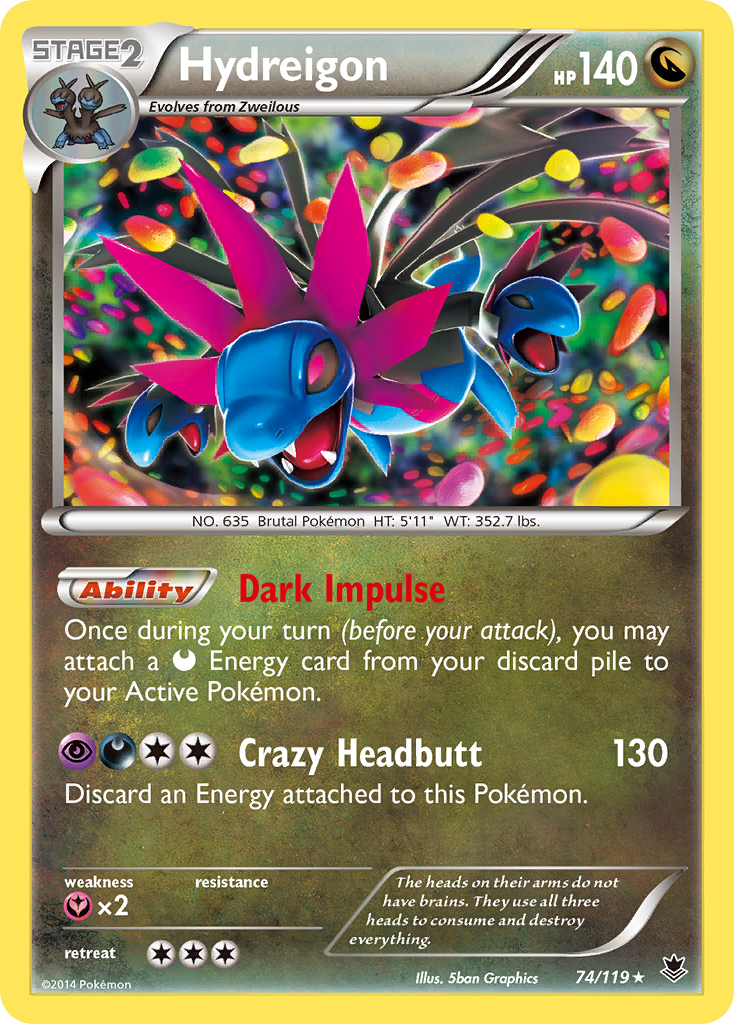 Hydreigon (74/119) [XY: Fuerzas fantasma] 