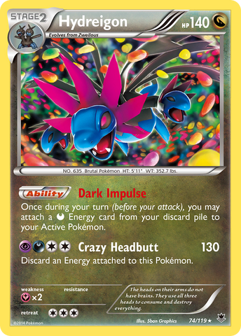 Hydreigon (74/119) [XY: Fuerzas fantasma] 