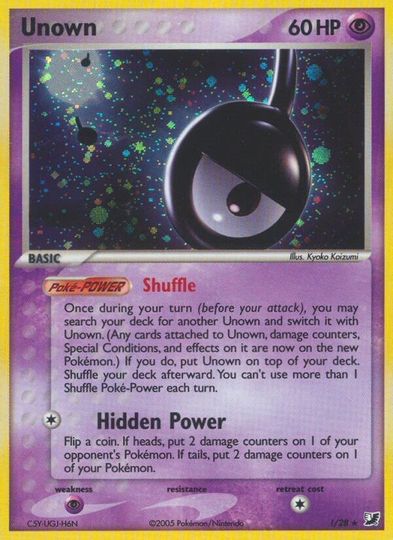 Unown (!) (!/28) [EX: Fuerzas invisibles] 