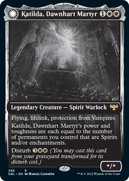 Katilda, Dawnhart Martyr // El amanecer de Katilda [Innistrad: Doble función] 