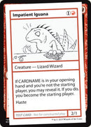 Iguana impaciente (edición 2021) [Tarjetas de prueba de juego Mystery Booster] 