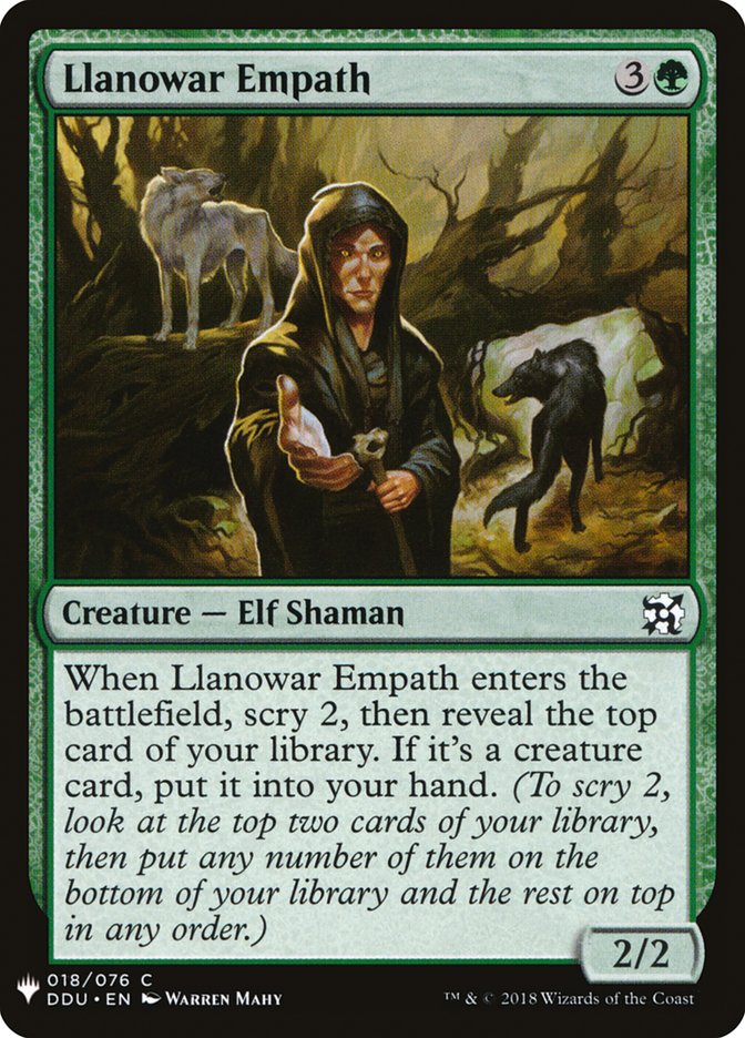 Empático de Llanowar [Potenciador misterioso] 