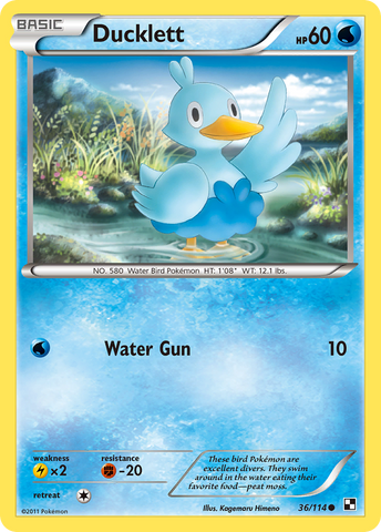 Ducklett (36/114) [Blanco y negro: Conjunto básico] 